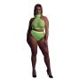 Komplet bielizny neonowej Ouch! z golfem XL/XXXXL - 2