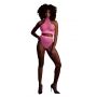 Komplet bielizny Ouch! neonowy UV z golfem XS XL - 2