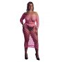 Komplet bielizny Ouch! neonowy UV długi top i spódnica XL XXXXL - 2