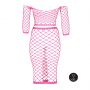 Komplet bielizny Ouch! neonowy UV długi top i spódnica XL XXXXL - 6