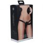 Strap-on podwójnie wibrujący Ouch! silikonowy regulowany czarny - 4