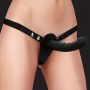 Strap on silikonowy żebrowany Ouch regulowany czarny 15 cm - 3