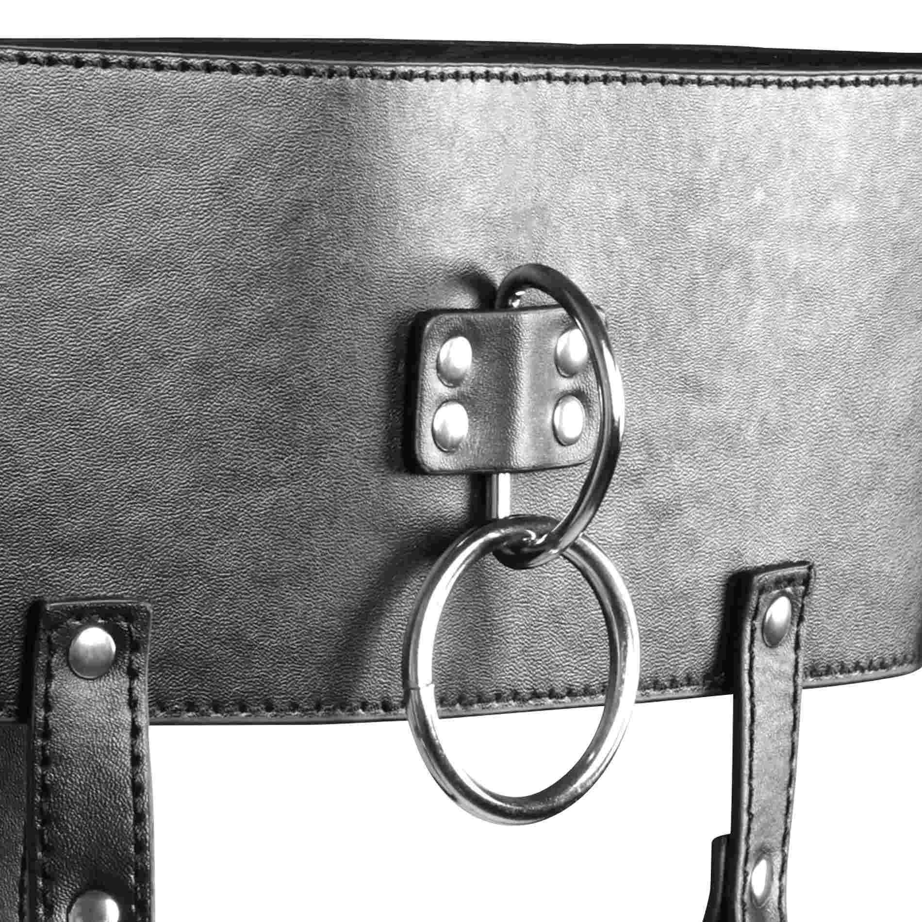 Belt With Vibrator Holder - Black