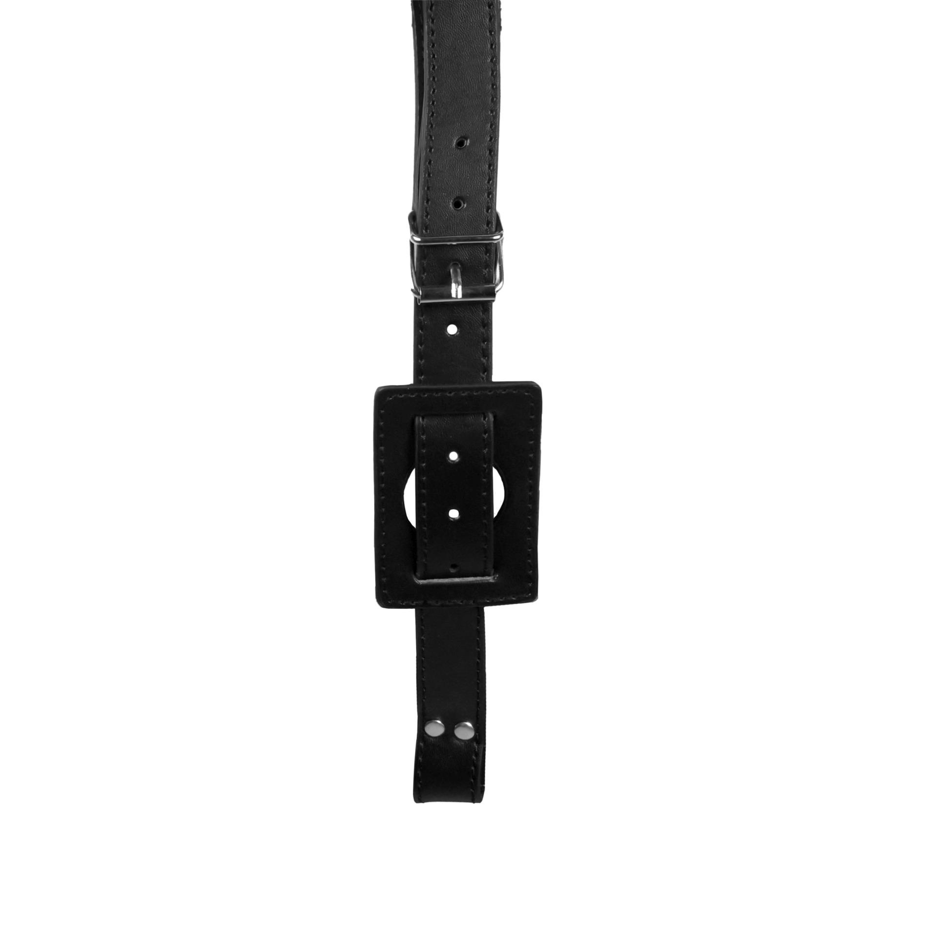 Belt With Vibrator Holder - Black
