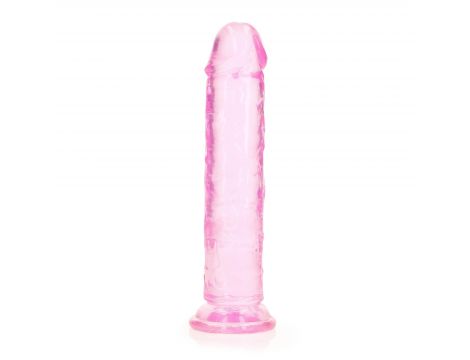 Dildo realistyczne RealRock przezroczyste z przyssawką 18 cm - 4