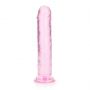 Dildo realistyczne RealRock przezroczyste z przyssawką 18 cm - 3