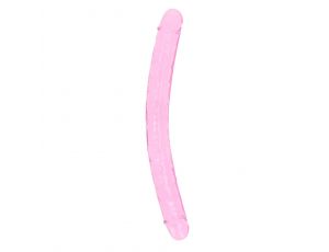 Dildo podwójne RealRock przezroczyste 34 cm