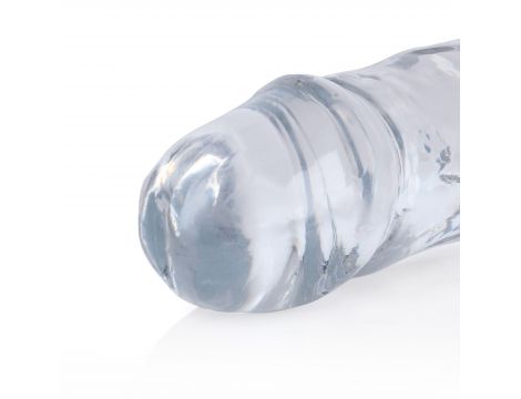 Dildo podwójne RealRock Crystal Clear realistyczne 34 cm - 4