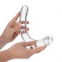 Dildo podwójne RealRock Crystal Clear realistyczne 34 cm - 4