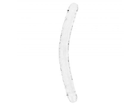 Podwójne dildo RealRock realistyczne przezroczyste 45 cm - 5