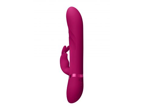 Wibrator króliczek Nari Vive z obrotowymi koralikami różowy silikonowy USB - 6