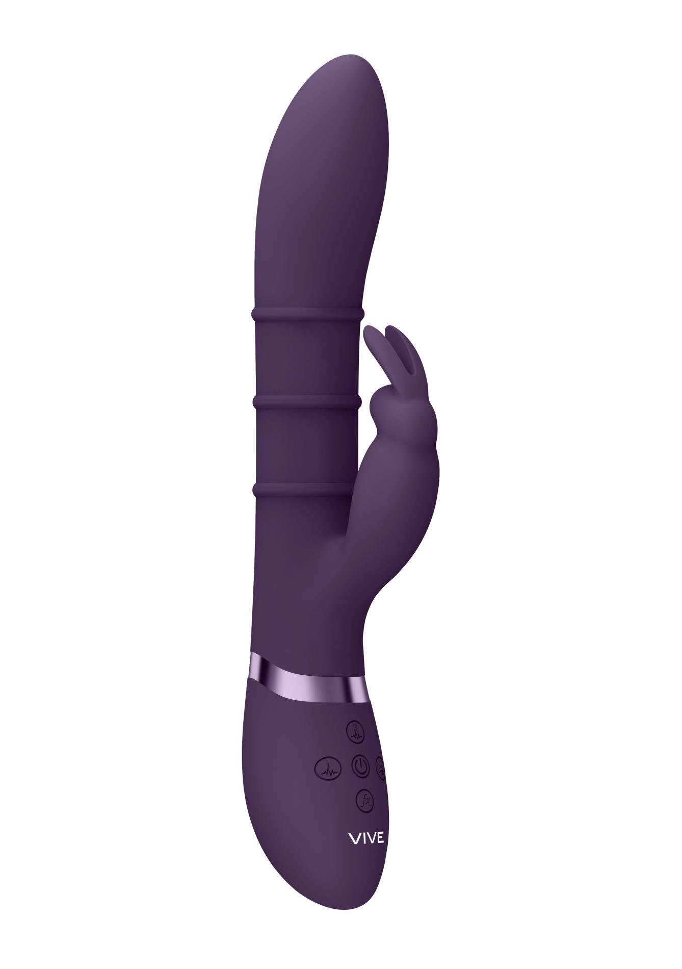 sora - up & down stimulating rings, vibrating g-spot rabbit