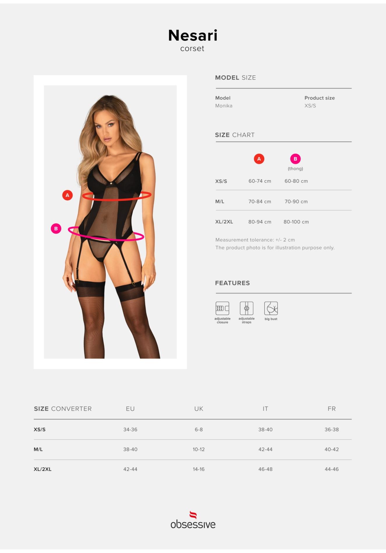 Nesari Gorset I Stringi M/L