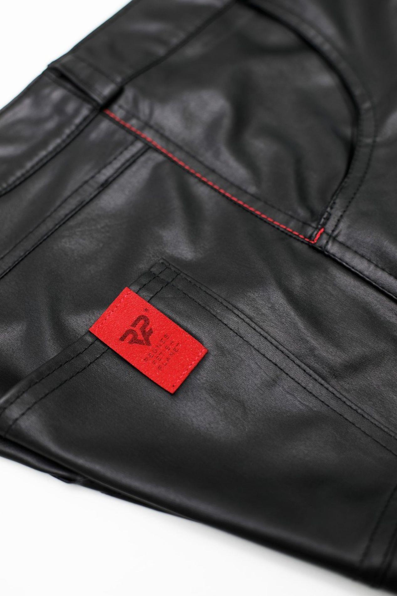 wetlook shorts black xl