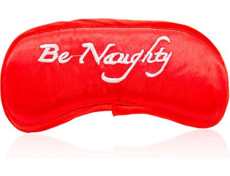 Delikatna maska na oczy Be Noughty Fetish Fever czerwona