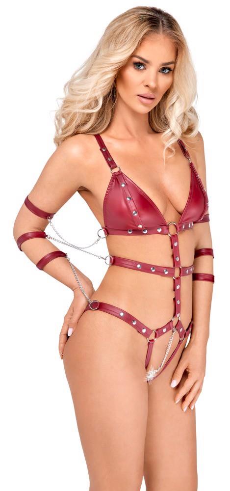 bad kitty strap body red l