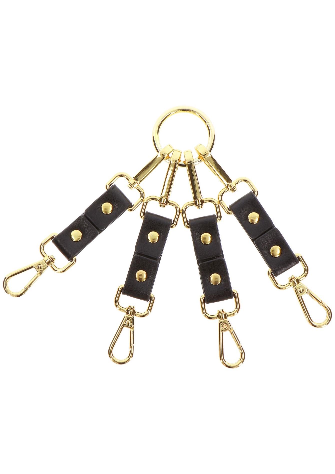 studded hogtie black