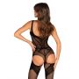 Bodystocking siateczkowy otwarty Obsessive G336 czarny S/M/L - 3