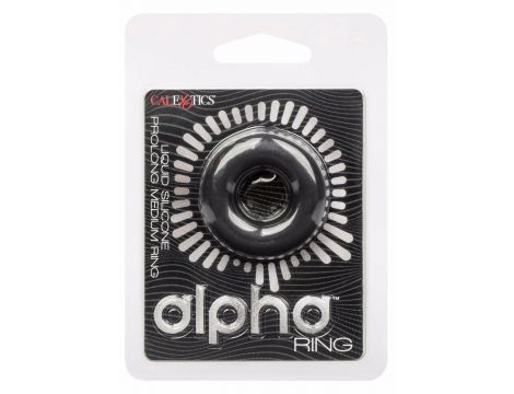 Pierścień erekcyjny silikonowy Calexotics Alpha Prolong Medium czarny - 2