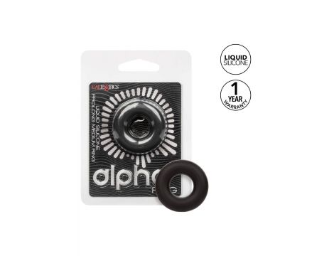 Pierścień erekcyjny silikonowy Calexotics Alpha Prolong Medium czarny - 13