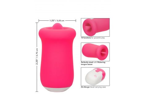 Stymulator języka Sugar Craze Calexotics różowy USB - 10