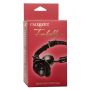 Knebel kulkowy z zdejmowaną różą Calexotics czarny silikonowy 4,5 cm - 2