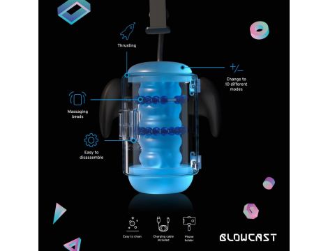 Masturbator automatyczny BLOWCAST Wingman Plus USB - 15