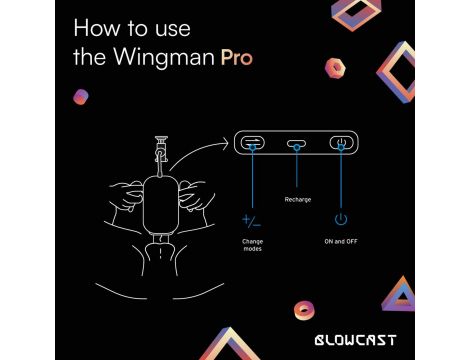 Masturbator automatyczny BLOWCAST Wingman Pro z podgrzewaniem USB - 12