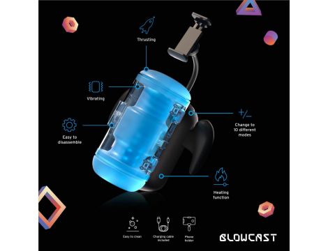 Masturbator automatyczny BLOWCAST Wingman Pro z podgrzewaniem USB - 13