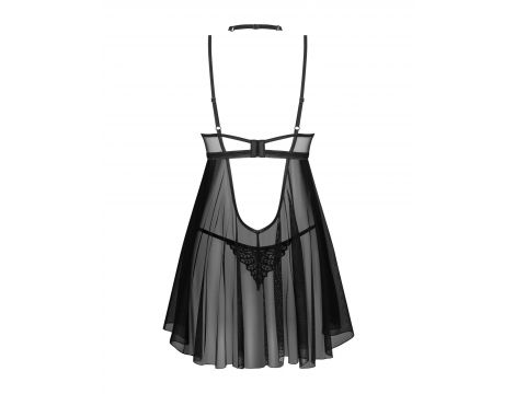 Koronkowy babydoll z stringami i chokerem Donarella Obsessive M/L - 5
