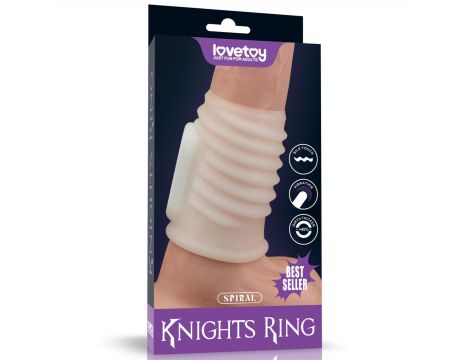 Pierścień wibrujący Spiral Knights Ring Lovetoy biały - 8