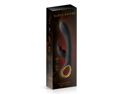 Wibrator króliczek My Duchess Black Empire czarny USB 19 cm - 4