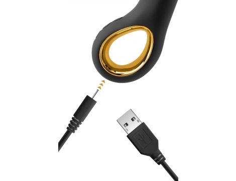 Wibrator króliczek My Duchess Black Empire czarny USB 19 cm - 5