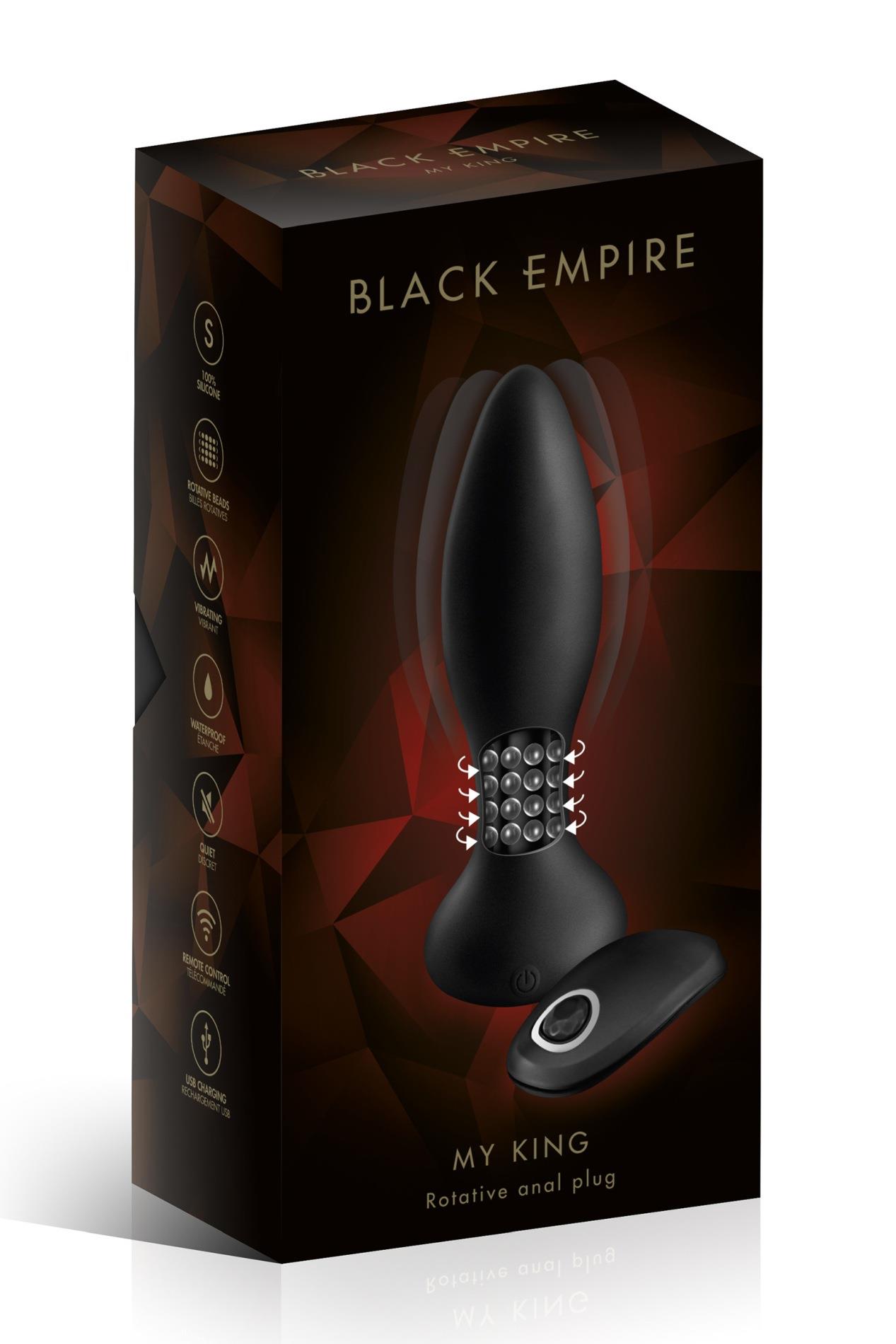 anal plug anal plug vib myking black (size: t3)
