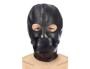 Maska BDSM z odkrytymi oczami Fetish Tentation spandeks 32cm