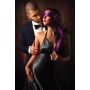 Opaska na oczy fioletowa Sweet Caress satynowa - 4