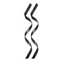 Opaski satynowe Sweet Caress czarne 160 cm Just For You - 4
