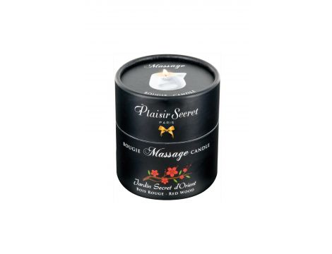 Świeca do masażu Plaisir Secret czerwone drewno 80ml