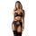 Komplet bielizny Obsessive Novenes czarny M/L