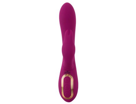 Wibrator króliczek Javida z rotującymi perłami USB 23 cm - 3
