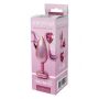 Korek analny aluminiowy Gleaming Love różowy z serduszkiem duży - 2