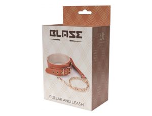 Obroża z łańcuchem Blaze Elite Dream Toys cognac