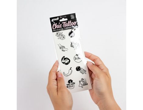 Zestaw 10 tymczasowych tatuaży Spicy Collection Secret Play - 4