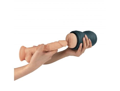Masturbator Adrien Lastic Siltex Ultra M01 turkusowy 19 cm - 6