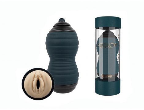 Masturbator Adrien Lastic Siltex Ultra M01 turkusowy 19 cm - 10