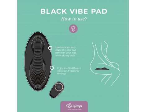 Nakładka wibracyjna Vibe Pad EasyToys czarny z pilotem USB - 5
