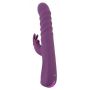 Wibrator króliczek Javida z pchnięciem silikonowy 24 cm USB - 6