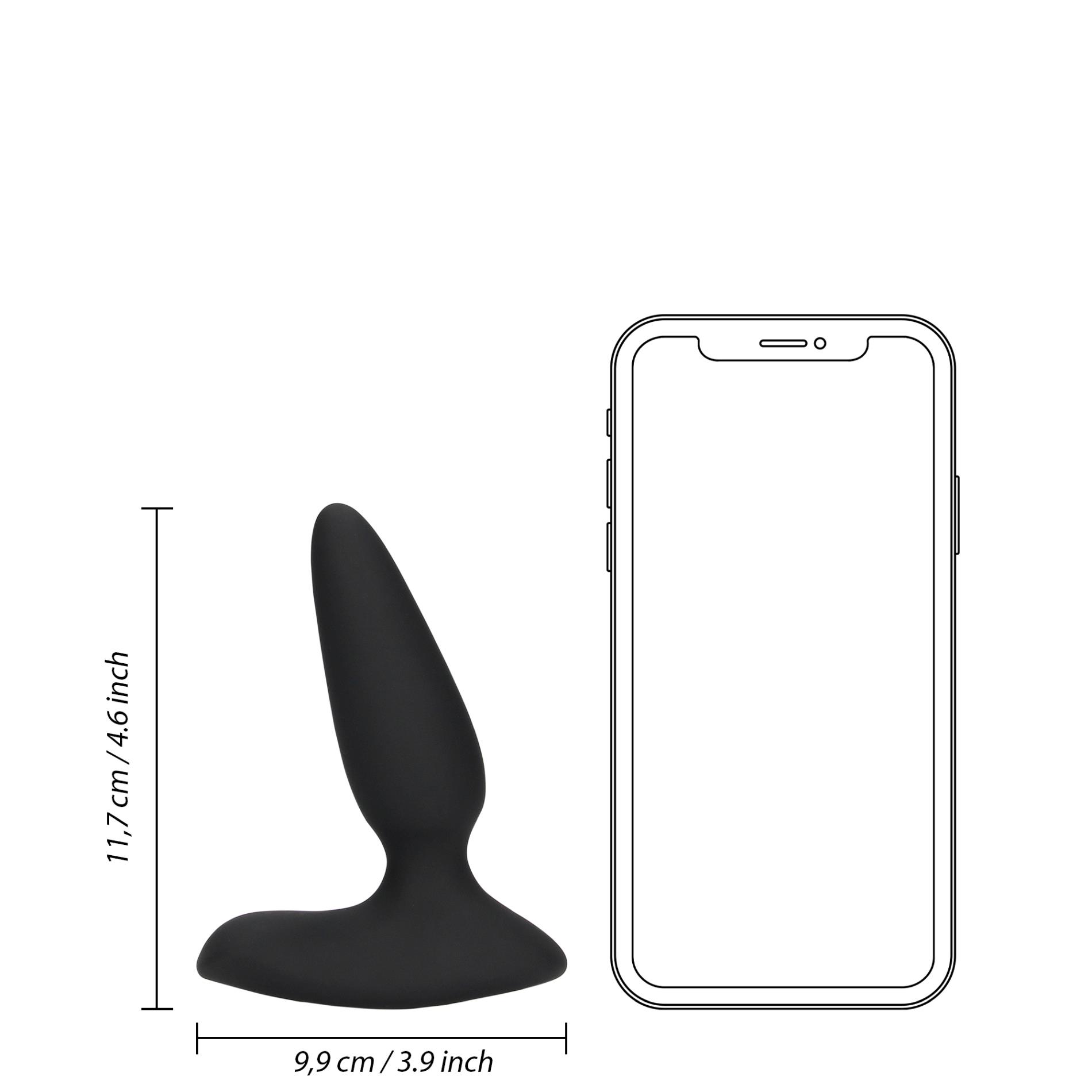 smooth vibrating anal plug with remote control