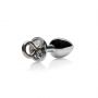 Łopatka Hearts z metalowym korkiem analnym Ouch! PU - 9