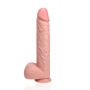 Dildo realistyczne RealRock Extra Long z moszną 15 cali PVC - 8